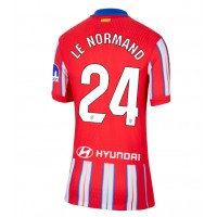 Dres Atletico Madrid Robin Le Normand #24 Domáci pre Ženy 2024-25 Krátky Rukáv